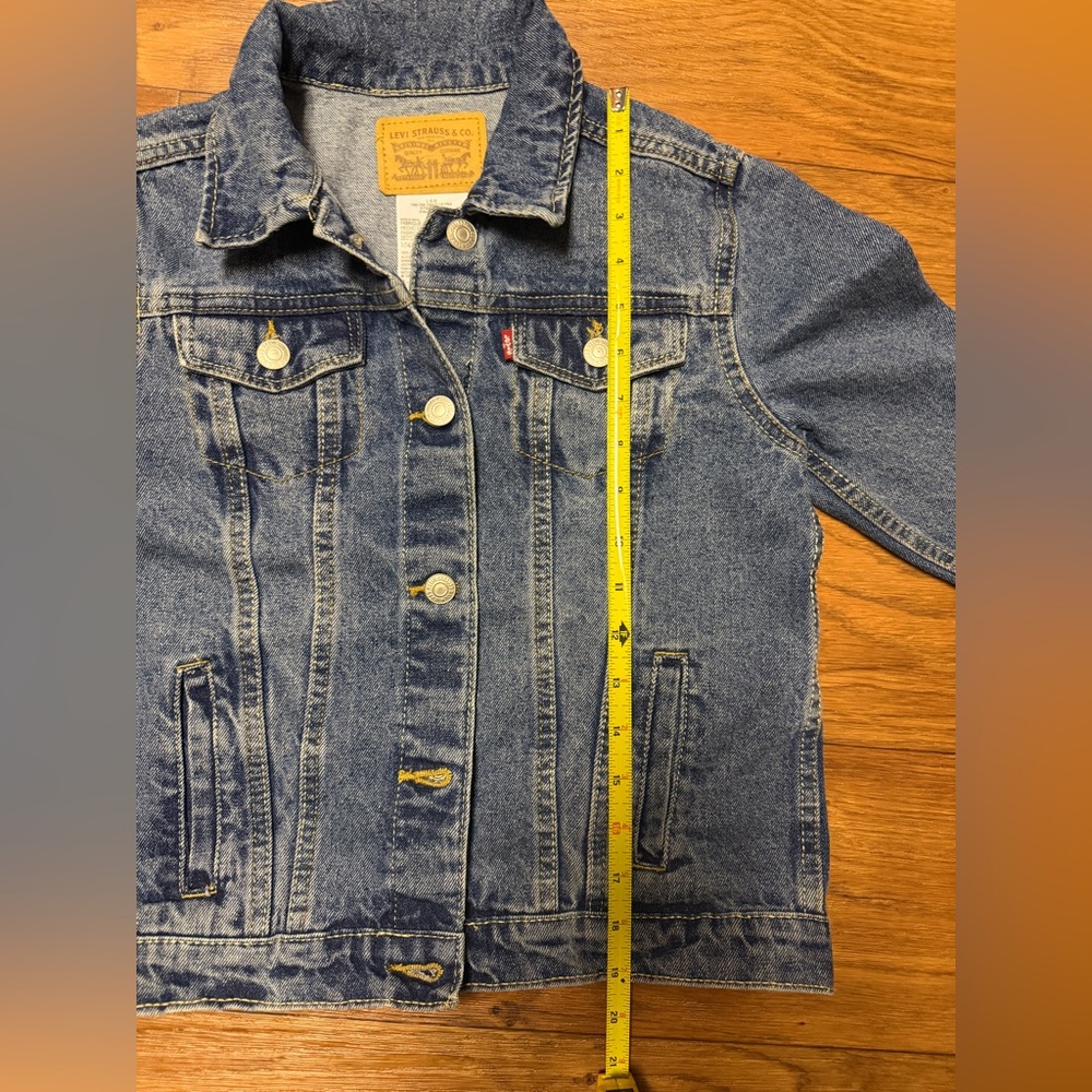 Levi's Blue Denim Jacket Kids Sz Large - Picture 4 of 5